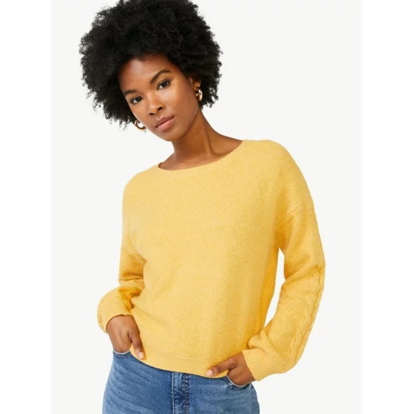 NEW Scoop Women's Sweater with OPEN Cross Back Tie M  Medium - Picture 8 of 12